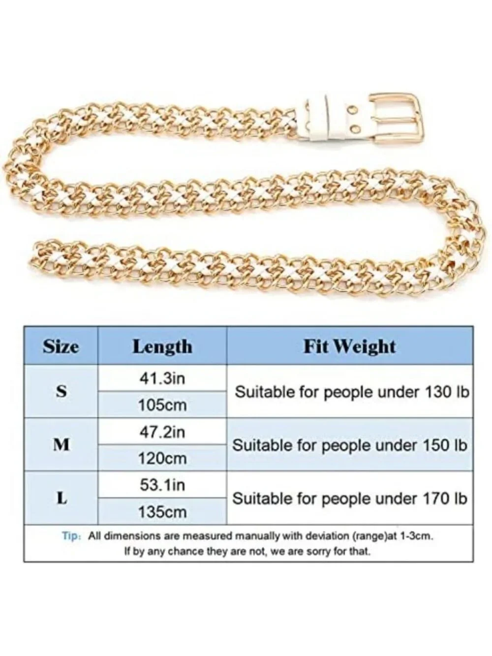 Stylish Gold Metal Punk Leather Chain Waist Belt for Women - Perfect for Dresses